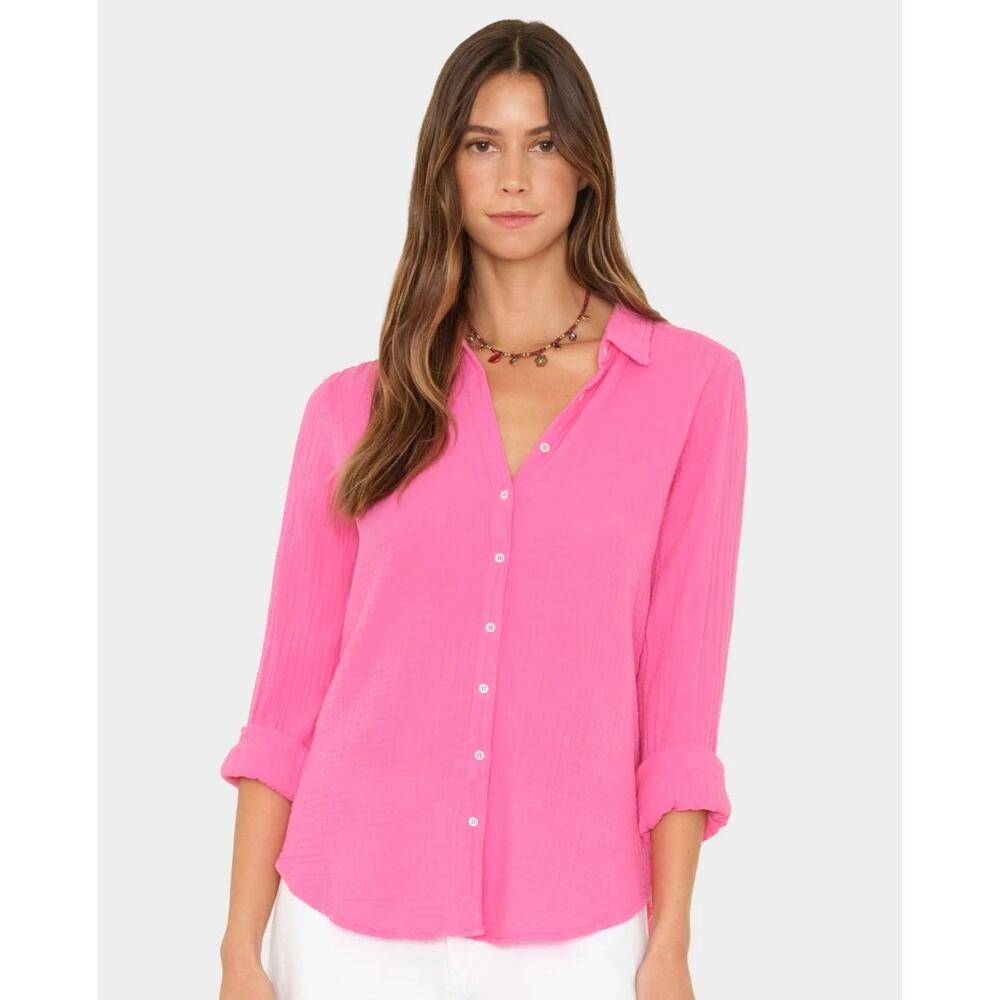 XIRENA Scout Shirt in Pink Sunrise Size Medium - Picture 3 of 9